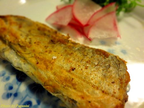 fried fish with herb in butter
