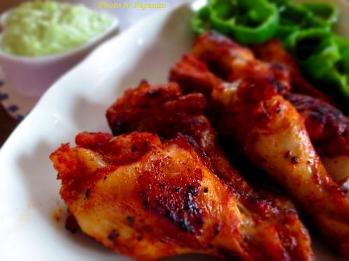 fried chicken-wing with paprika powder