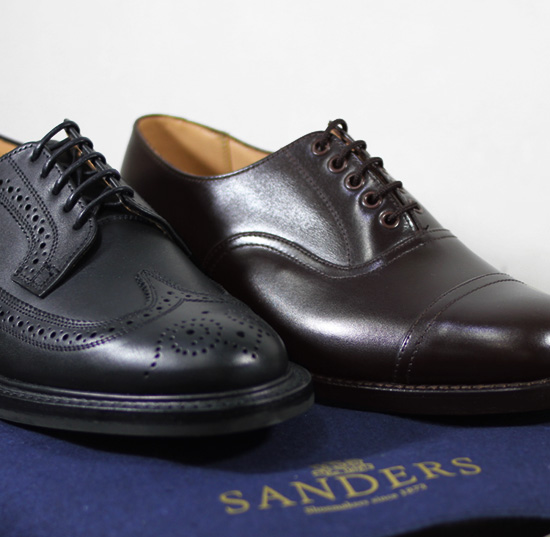 SANDERS - Long Wing, Plain Cap Oxford Shoe ! | Fuzz