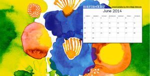 Marimekkoマリメッコ 壁紙 カレンダー