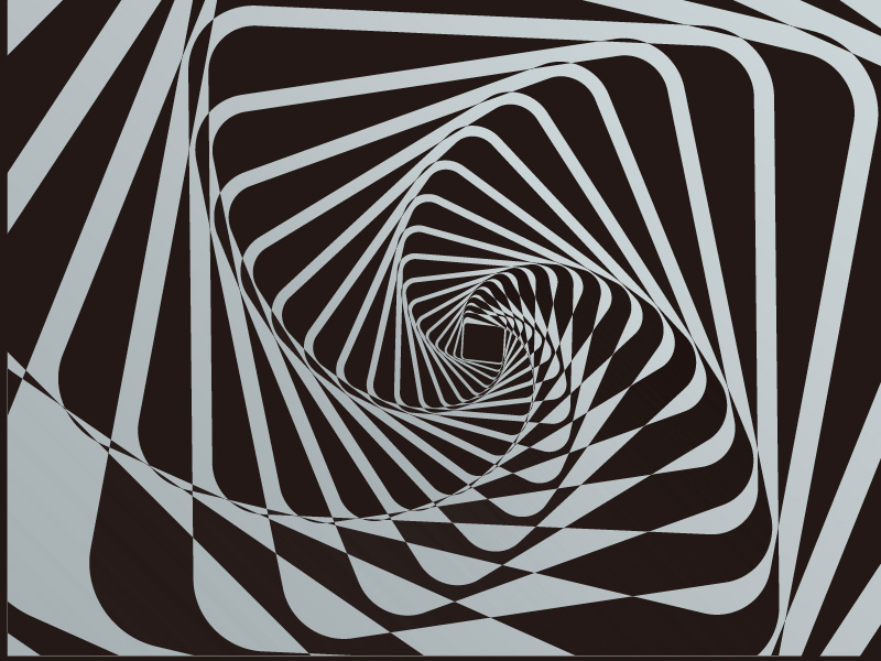みんなのブログ Illustrator 螺旋の幾何学模様を作成する