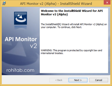 API Monitor のダウンロード